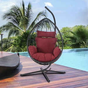 Swing <span class=keywords><strong>huevo</strong></span> mimbre forma <span class=keywords><strong>silla</strong></span> Durable de mimbre al aire libre muebles de mimbre <span class=keywords><strong>colgante</strong></span> <span class=keywords><strong>silla</strong></span> <span class=keywords><strong>huevo</strong></span> con soporte por la piscina - Product Image 1