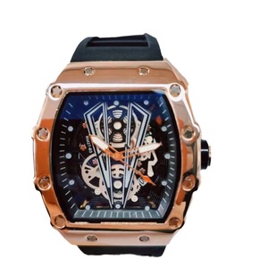 2025 Thương hiệu mới của nam giới không thấm nước Glow-in-The-Dark thạch anh xem Hollow Spider Ba kim quay số cửa sổ với hợp kim kính con trỏ - Product Image 3