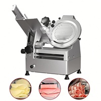 Trancheuse à viande congelée électrique automatique en acier inoxydable 220V, microtome, capacité 100kg/h, pour restaurant, magasin alimentaire, neuve