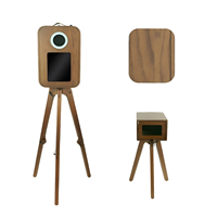 Photomaton Offre Spéciale pour iPad 12.9 "avec support d'imprimante en bois et écran tactile arrière 15.6"