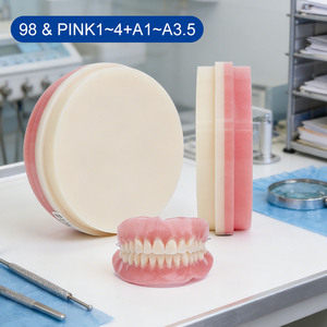 Disco in Resina Acrilica CAD CAM Smilefind 98mm, Blocco PMMA per Materiale per Protesi Dentarie Temporanee - Product Image 1