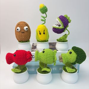 Adornos de Maceta Tejidos a Mano de la Serie Plants Vs. Zombies, Lindos y Originales - Product Image 1