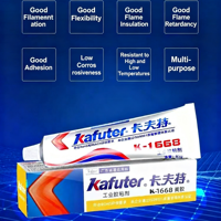 Kafuter K-1688 Adhésif industriel jaune haute viscosité, imperméable, isolant, colle d'étanchéité pour la fixation des composants électroniques