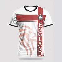 Jersey Sepak Bola Pria Jerman 2026 Kerah Bulat Lengan Pendek Cetak Sublimasi Penyerap Keringat 100% Poliester Kaos Olahraga Regular