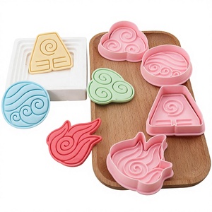 Moules à biscuits 3D de la série Rune : Vent, Feu, Tonnerre, Éclair – Moules à biscuits de dessin animé DIY pour gaufrage de pâte à modeler - Product Image 2