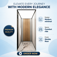 Ascenseur domestique compact, mini-ascenseur résidentiel pour passagers, ascenseur intérieur compact, sûr, personnalisé, ascenseur intelligent pour hôtel, appartement, villa