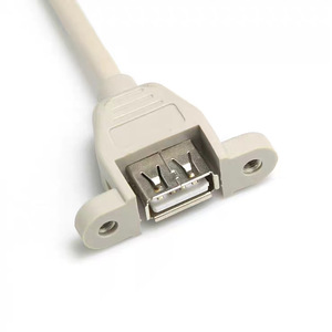 สายเคเบิลอะแดปเตอร์ 9 พินเป็น USB 2.0 แบบคู่พร้อมรูสกรู สีดำ ทองแดงทั้งหมด ขึ้นรูปด้วยวิธีฉีดขึ้นรูป - Product Image 2
