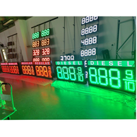 Panneau de prix du gaz personnalisé 8.889/10 REGULAR DIESEL Light Box Gas Station LED display