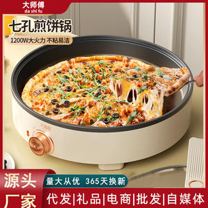 เตาไฟฟ้าอเนกประสงค์มาสเตอร์เชฟ ขนาด 28 ซม. กระทะเคลือบกันติด สำหรับทำเครปและแพนเค้ก อุปกรณ์ทำอาหารในครัวเรือน - Product Image 6