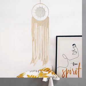 <span class=keywords><strong>Acchiappasogni</strong></span> Decorativo in Macramè di Cotone Intrecciato, Design Creativo Moderno e Personalizzabile - Product Image 1