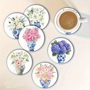 Blue White Wooden Art <b>Table</b> <b>Mats</b> Eco-Friendly Customized Color Durable for Kitchen Living Room Patio Decor Perfect Mother's Day - Product Image 3