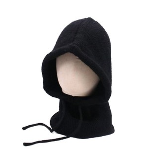 Cagoule <span class=keywords><strong>tricot</strong></span>ée d'hiver pour <span class=keywords><strong>femme</strong></span> avec cordon de serrage intégré, écharpe et <span class=keywords><strong>capuche</strong></span> chaudes pour l'extérieur - Product Image 5