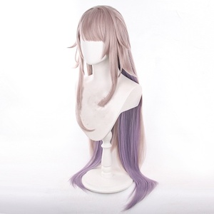 Vente en gros Honkai Star Rail the <span class=keywords><strong>Herta</strong></span> perruque Cosplay 110cm de long droit violet mixte synthétique Anime Halloween fête Cosplay perruque - Product Image 4