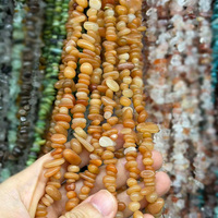 Vente en gros de perles irrégulières en pierre naturelle de quartz aventurine rouge de 5 mm à 8 mm pour la fabrication de bijoux