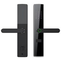 Cerradura Inteligente Baodeli con Huella Dactilar, Contraseña, Tarjeta y Control por Aplicación para Puertas de Madera, Acero y Aluminio