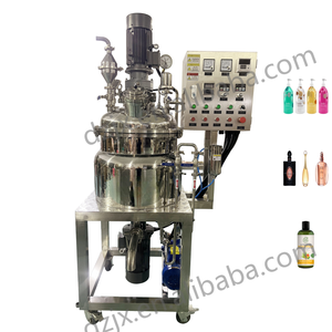 DZJX Asme chaqueta de vapor Calefacción de acero inoxidable neutralizador de una sola capa químico vacío homogeneizador mezclador reactor con plataforma - Product Image 6