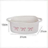 Nouvelles poignées de panier en corde de coton tressée, style nordique, brodées, multifonctionnelles, pour femmes, avec tolérance de précision, idéales pour cadeaux d'anniversaire