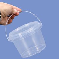 Seaux de stockage alimentaire en plastique PP écologiques scellés avec bouchon à anneau de traction pour boissons, en gros, 300 ml, 500 ml, 750 ml, 1 L, 1,5 L, 2,5 L, 4 L