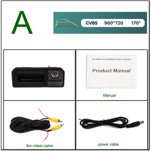 Caméra de <span class=keywords><strong>recul</strong></span> de voiture de véhicule spécial 170 degrés AHD 1080P pour <span class=keywords><strong>Audi</strong></span> <span class=keywords><strong>Q2</strong></span> Q2L Q5L A5 Skoda Karoq KODIAQ Cayenne Polo Bora - Product Image 3