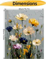 Peinture à l'huile pour adultes SONGWOO ART, fleurs sauvages, décoration murale pour la maison, peinture acrylique personnalisée à faire soi-même par numéros