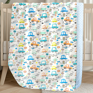 Manta de Bebé de Felpa con Puntos, Doble Capa, Estampada con Puntos en Relieve, OEM ODM para Supermercado, Venta al por Mayor de Fábrica - Product Image 3