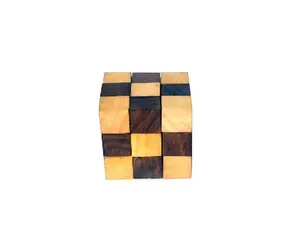 Groothandel Traditionele Houten Ster Puzzel Game 6 Perl Snake Cube Houten Puzzel Spel Exporteurs India