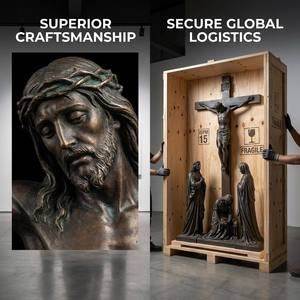 Estatua <span class=keywords><strong>de</strong></span> Jesús <span class=keywords><strong>de</strong></span> <span class=keywords><strong>Bronce</strong></span> Religiosa <span class=keywords><strong>de</strong></span> Tamaño Real para Exteriores, Escultura <span class=keywords><strong>de</strong></span> la Crucifixión, Estatuas Conmemorativas <span class=keywords><strong>de</strong></span> Cristo <span class=keywords><strong>de</strong></span> Metal para Decoración <span class=keywords><strong>de</strong></span> Iglesias - Product Image 3