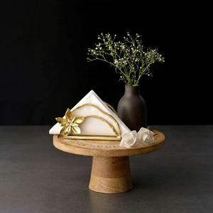 Metal Napkin Holder with Flower Design Modern <b>Table</b> Decor for Home and <b>Kitchen</b> Indian Handicrafts Exporter - Product Image 1