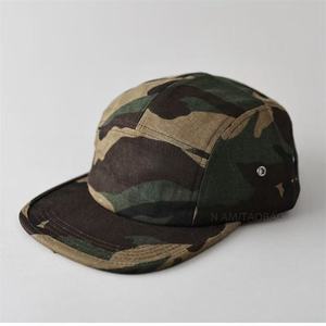 American Retro Camouflage 5 Panel <b>Cap</b> Workwear Style <b>Flat</b> Brim Baseball Hat Unisex Versatile Outdoor Streetwear Style - Product Image 4