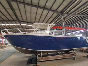 Bateaux de pêche en aluminium de loisirs familiaux à <span class=keywords><strong>cabine</strong></span> centrale de 7.5m 25ft à vendre - Product Image 3