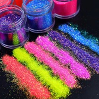 2026 Çevre Dostu Toksik Olmayan Noel Jel Tırnakları Yansıtıcı Parlak Lazer Pigment Altın Gümüş Kırmızı Yeşil Mavi Sim Fabrikası
