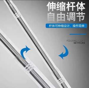 Selco mer pêche à la mouche filet à main flottant en caoutchouc enduit poisson atterrissage pliable conception télescopique - Product Image 4