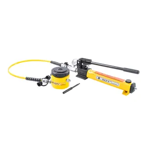 Single Acting Hydraulic Cylinder ENERPAC Same 520T 700Bar Single Acting Low Height Lock Nut Hydraulic Jack Cylinder CLP-5002