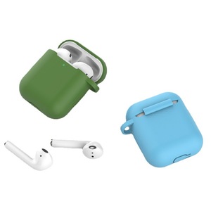 Étui de protection souple en Silicone souple antichoc, avec crochet mousqueton, pour accessoires Air pods, 1 pièce - Product Image 3