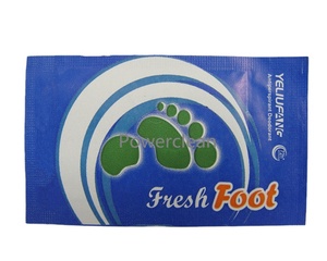 Lingettes désinfectantes nettoyantes pour les pieds fraîches Non tissées 12x20cm Marque POWERCLEAN Certifiées CE pour adultes Durée de conservation supérieure à 3 ans - Product Image 1