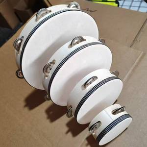 Venta al por mayor de mini panderetas de madera con cascabeles, tambor de mano con logotipo personalizado, regalo musical para fiestas y celebraciones - Product Image 6