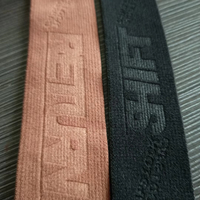 Bonne affaire en gros noir en relief ceinture élastique Polyester sangle élastique pour perruque chapeaux Nylon bande élastique