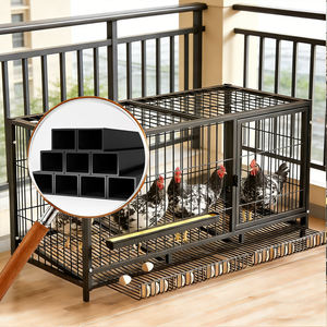 Poulaillers luxueux et modernes grande Cage pliante en treillis métallique enlèvement de la casserole fécale Cage de poulet de couche d'oeufs de petite taille pour un usage domestique - Product Image 5