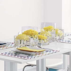 Bán Buôn Đám Cưới Rõ Ràng Gương Vuông Glass Vase - Product Image 3