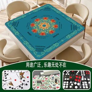 Alfombrilla de Mahjong Antideslizante y Reductora de Ruido de 32.4 Pulgadas para Juegos de Mesa, Ajedrez y Cartas, Venta al Por Mayor Transfronteriza - Product Image 5
