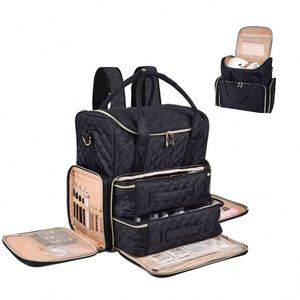 Custom Travel Carrying Nail Polish Bottle Lamp Tech Technician Set Organizer Storage <b>Bag</b> <b>Backpack</b> For Manicure <b>Tools</b> - Product Image 1