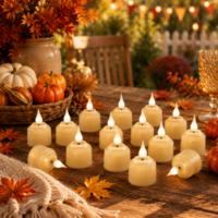 Bougie pilier LED en plastique avec finition cire simulée, télécommande, alimentée par piles, pour Halloween, Noël, Nouvel An, décoration intérieure