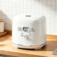 Cuisinière à riz numérique automatique à commande tactile en acier inoxydable, 2,8 L, avec préréglage 24h et maintien au chaud 24h, faible teneur en sucre, pour usage domestique