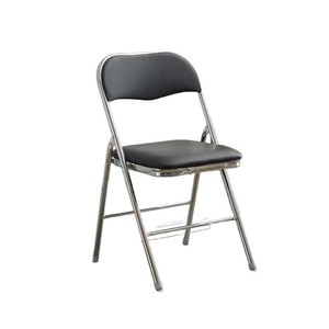 Chaise pliante avec cadre en acier et dossier, chaise de bureau portable pour conférences, utilisation adulte - Product Image 5