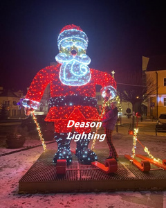 Nouvelle mode photo en plein air décoratif <span class=keywords><strong>noël</strong></span> illuminé grande statue du père <span class=keywords><strong>noël</strong></span> - Product Image 6