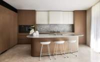 Vermonhouzz Armoire murale haute en bois pour appareils électroménagers encastrés, meuble de rangement de cuisine, armoire de style ferme moderne