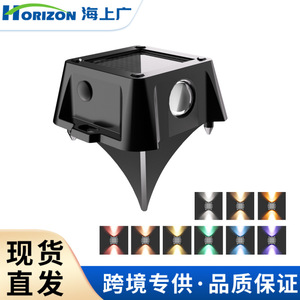 Solar Powered Outdoor Waterproof In Ground <b>Light</b> IP67 RGB LED Aluminum <b>Shell</b> For Garden Courtyard Villa Lawn Ambient Lighting - Product Image 5