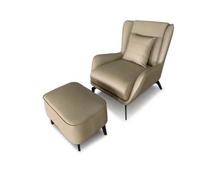 Sillón Individual de Diseño, Sillón de Salón Creativo, Sillón Tigre de Cuero Italiano de Lujo Ligero - Product Image 5