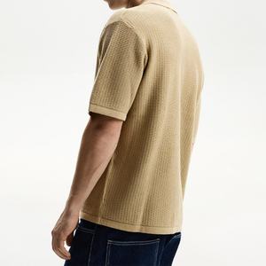 เสื้อเชิ้ตผ้าถักเนื้อนุ่มลายเรียบ ปักโลโก้ตามสั่ง แขนสั้น ใส่ได้ในฤดูร้อน ติดกระดุม - Product Image 2