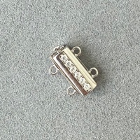 Entretoises à double boucle en argent S925 pour bracelet et collier